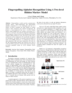 2 A Two-level HMM Architecture - The Institute for Signal and