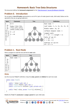 Data Structures - Homework