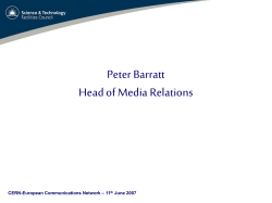 Template PowerPoint Presentation for STFC