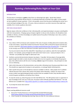 Running a Refereeing/Rules Night at Your Club