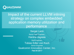 Impact of the current LLVM inlining strategy on complex