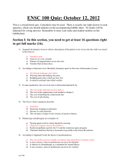 ENSC 100 Quiz