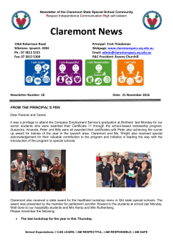 Newsletter 21 November 2016