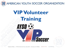 A Volunteer Needs to