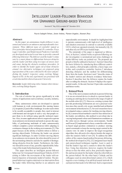 Intelligent Leader-Follower Behaviour for Unmanned Ground