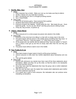 youth ministry games