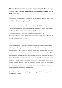 Effect of Molecular Asymmetry on the Charge Transport Physics of