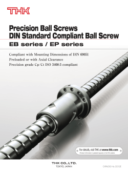 Precision Ball Screws DIN Standard Compliant Ball Screw