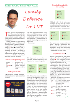 Landy Defence to 1NT