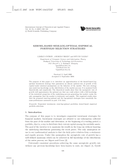 KERNEL-BASED SEMI-LOG-OPTIMAL EMPIRICAL