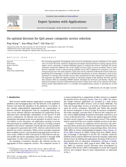 On optimal decision for QoS-aware composite service selection