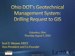 Ohio DOT`s GeoMS