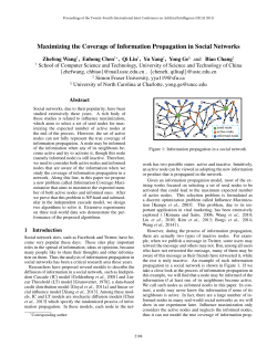 Maximizing the Coverage of Information Propagation in