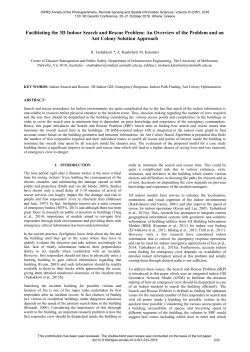 Facilitating the 3D Indoor Search and Rescue Problem: An Overview