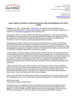 almac group launches us serialisation solution in