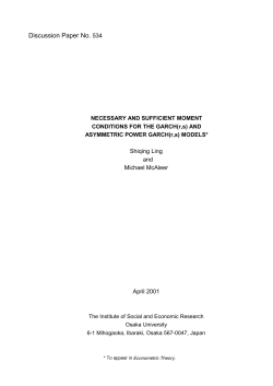 Necessary and Sufficient Moment Conditions for