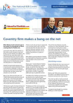 Coventry firm makes a bang on the net