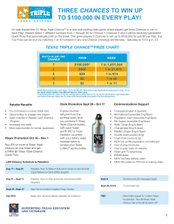 three chances to win up to $100000 in every play!