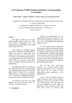 An Evaluation of TDD Training Methods in a Programming Curriculum