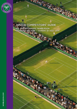junior competitors` guide