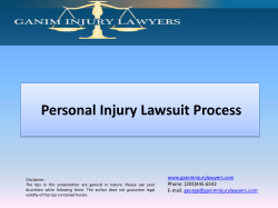 Personal Injury Lawsuit Process Meeting with an Attorney