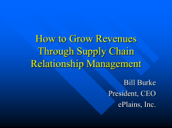 How to Grow Revenues Through Supply Chain - APICS