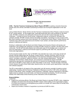 Executive Director Job Announcement July 7, 2015 CVNL