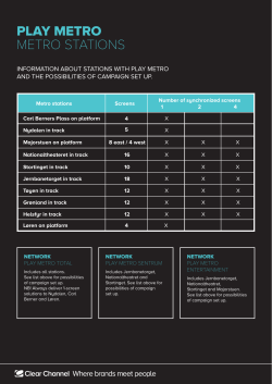 play metro metro stations
