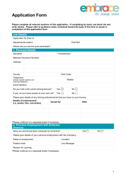Application Form
