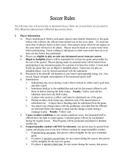 Soccer Rules