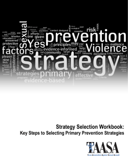 Strategy Selection Workbook: