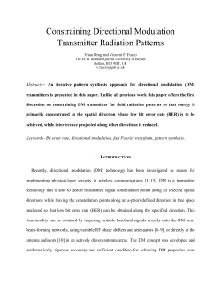Constraining Directional Modulation Transmitter Radiation
