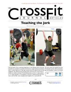 Teaching the Jerk