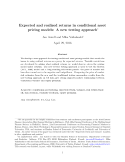 Expected and realized returns in conditional asset pricing models: A
