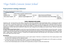 PP Strategy statement complete example for secondary schools