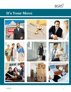 Its Your Move 2016 - Brookfield Global Relocation Services