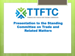 Presentation to Chamber of Commerce