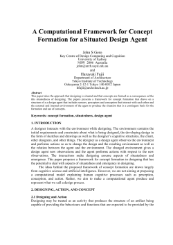 A Computational Framework for Concept Formation for aSituated