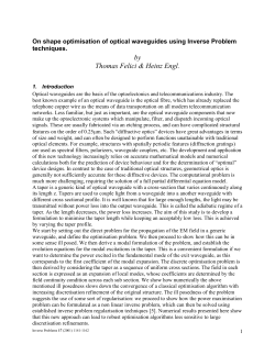 Shape optimization of a taper in the near adiabatic