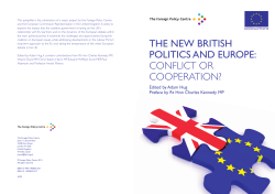 CONFLICT OR COOPERATION?