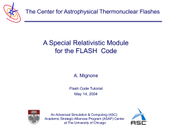 Flash RHD - FLASH Center for Computational Science
