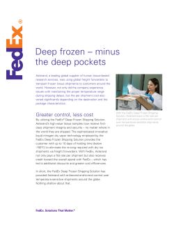 Deep frozen – minus the deep pockets