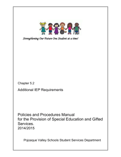 development of iep goals and objectives