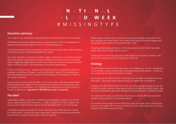 Executive summary The Brief Strategy