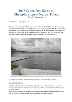 Day minus 1 &ndash; 21 August 2013.