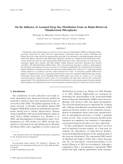 On the Influence of Assumed Drop Size Distribution Form on Radar
