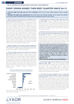event driven signed their best quarter since q4-13