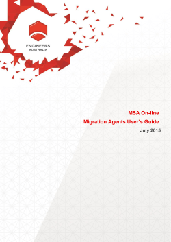 MSA On-line Migration Agents User`s Guide