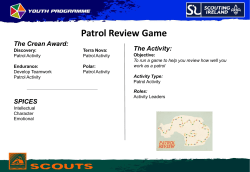 Patrol Review Game