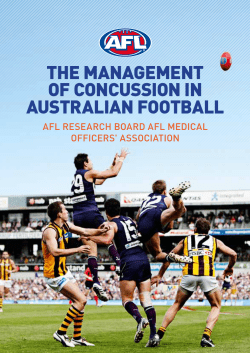 the management of concussion in australian football